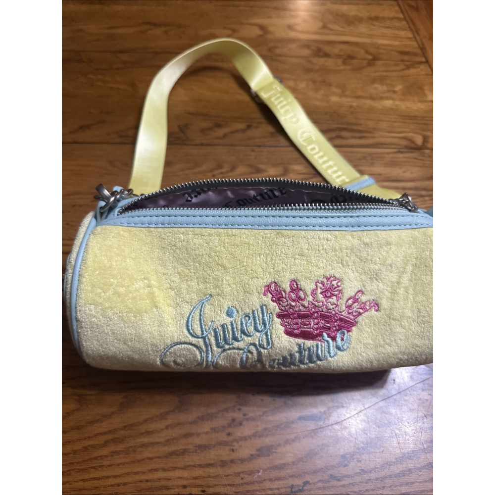 Juicy Couture Heritage Barrel Crossbody Bag- Yellow Pear EUC